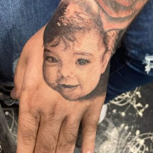 Baby Portait Tattoo