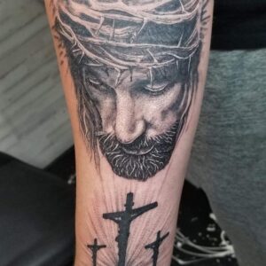 Jesus Portrait Tattoo