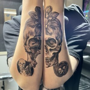 Skull Tattoo by Mara Thayer