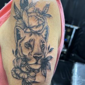 Lion Tattoo by Mara Thayer
